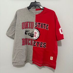 Pressbox Women’s Half Split T-shirt Ohio State Buckeyes